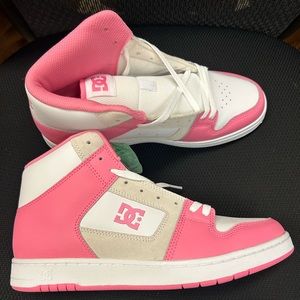 Pink and White Woman’s Manteca 4 HI High-top Shoes